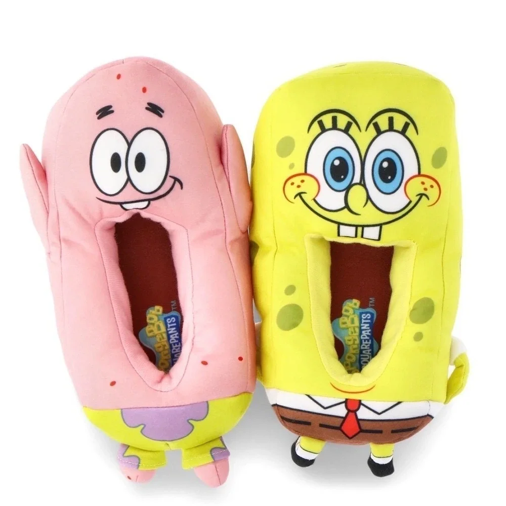 SpongeBob‎ SquarePants Patrick Youth Boys Slippers Size 2-3 Yellow Pink